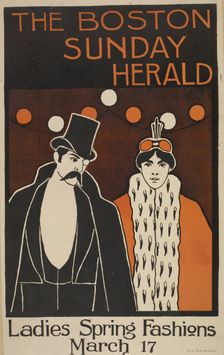 The Boston Sunday herald. Ladies spring fashions. March 17, c1893 - 1897. Creator: Unknown