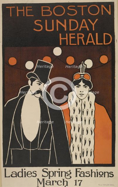 The Boston Sunday herald. Ladies spring fashions. March 17, c1893 - 1897. Creator: Unknown.