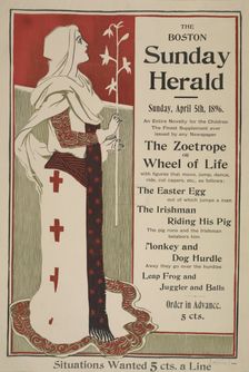 The Boston Sunday herald. Sunday April 5th, 1896, c1893 - 1897. Creator: Unknown