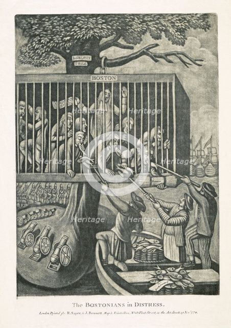 The Bostonians in Distress, 1774.