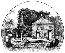 The Boswell Centenary: Auchinleck Churchyard..family vault...in which James Boswell was buried, 1895 Creator: Unknown