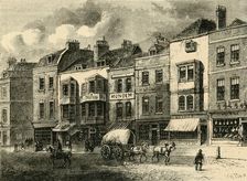 The Borough, High Street, in 1825 (c1878). Creator: Unknown
