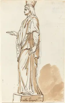 The Borghese Cybele, 1752/1756. Creator: Augustin Pajou