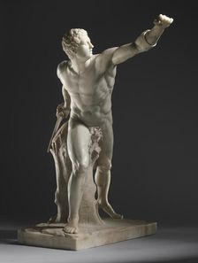 The Borghese Gladiator 1751. Creator: Sigisbert-Martial Michel