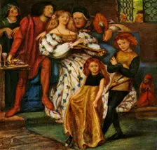 The Borgia Family 1863, (c1912). Artist: Dante Gabriel Rossetti