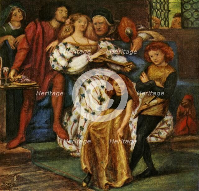 'The Borgia Family', 1863, (c1912). Artist: Dante Gabriel Rossetti.