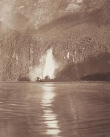 The Bowen Fall, Milford track. From the album: Record Pictures of New Zealand, 1920s. Creator: Harry Moult