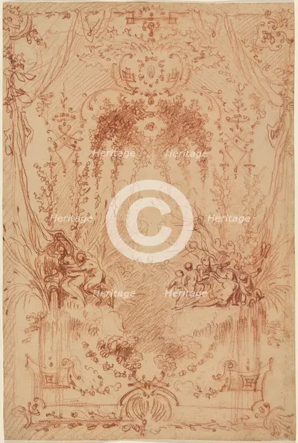 The Bower, c. 1716. Creator: Jean-Antoine Watteau.