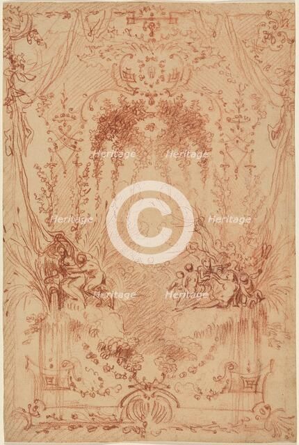 The Bower, c. 1716. Creator: Jean-Antoine Watteau.