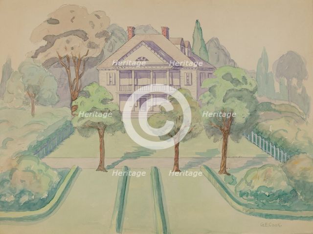 The Bowery House, 1935/1942. Creator: Gladys Cook.
