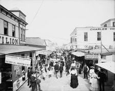 The Bowery, looking east, Rockaway, N.Y., between 1900 and 1910. Creator: Unknown