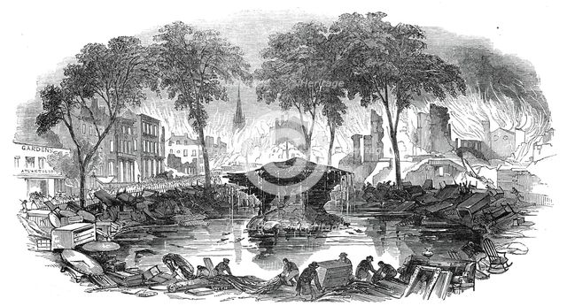 The Bowling-Green, and Broadway, 1845. Creator: Unknown.