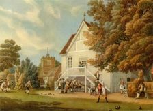 The Bowling Green late 18th century, (1941). Creator: Michael Angelo Rooker