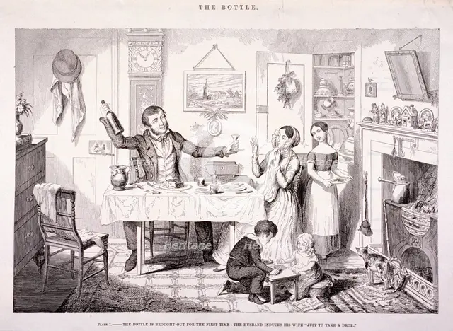 'The Bottle', 1847. Artist: George Cruikshank