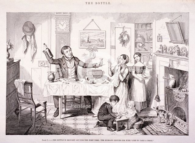 'The Bottle', 1847. Artist: George Cruikshank