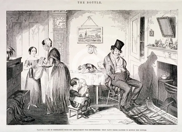 'The Bottle', 1847. Artist: George Cruikshank