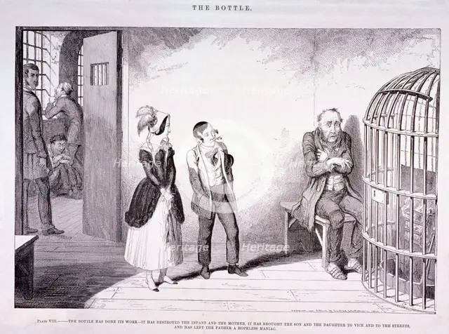 'The Bottle', 1847. Artist: George Cruikshank