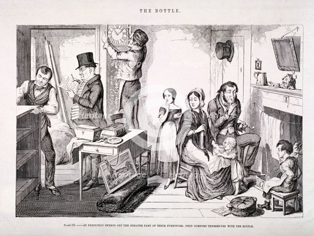 'The Bottle', 1847. Artist: George Cruikshank