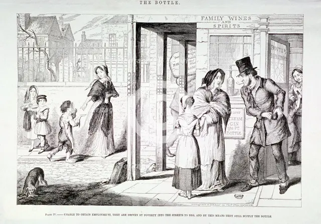 'The Bottle', 1847. Artist: George Cruikshank