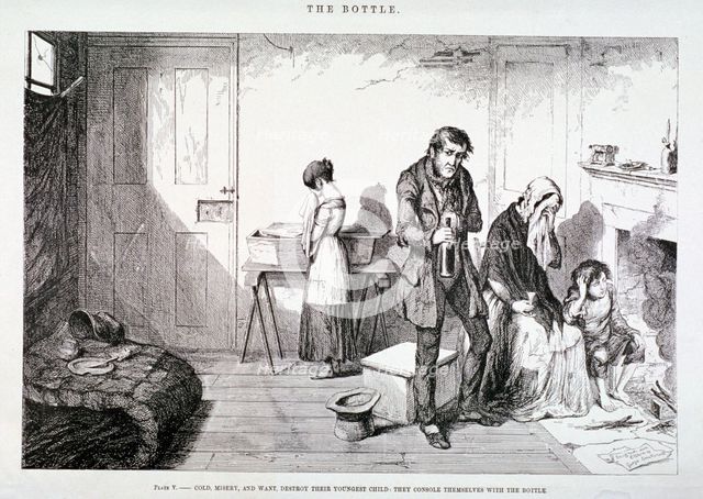 'The Bottle', 1847. Artist: George Cruikshank