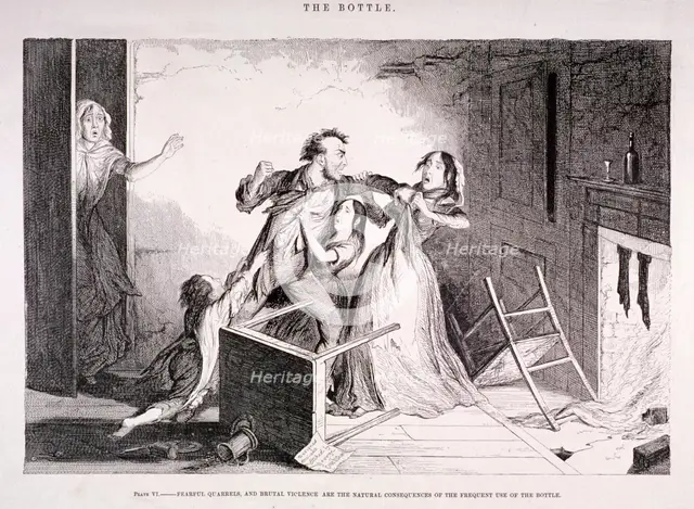 'The Bottle', 1847. Artist: George Cruikshank