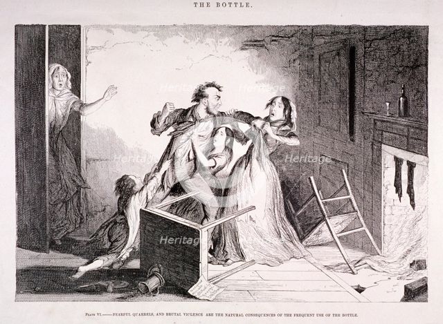 'The Bottle', 1847. Artist: George Cruikshank