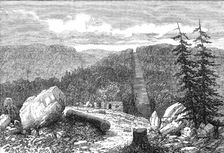 The boundary line between the United States and Canada, 1861. Creator: Unknown