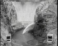 The Boulder Dam Activating, 1936. Creator: British Pathe Ltd