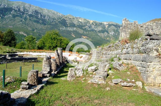 The bouleuterion at Dodona, Greece. Creator: Samuel Magal.