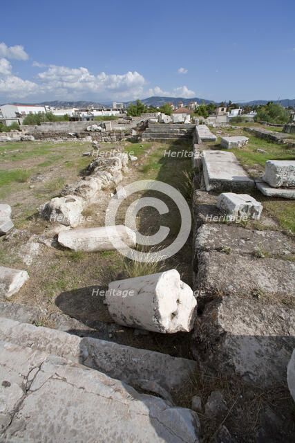 The bouleuterion at Eleusis, Greece. Artist: Samuel Magal