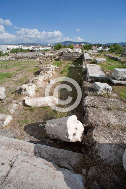 The bouleuterion at Eleusis, Greece. Creator: Samuel Magal.