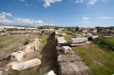 The bouleuterion at Eleusis, Greece. Creator: Samuel Magal