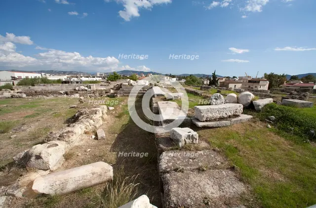 The bouleuterion at Eleusis, Greece. Creator: Samuel Magal.