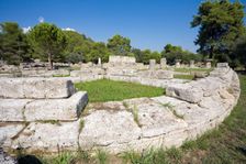 The bouleuterion at Olympia, Greece. Creator: Samuel Magal