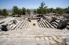 The bouleuterion in Priene, Turkey. Creator: Samuel Magal