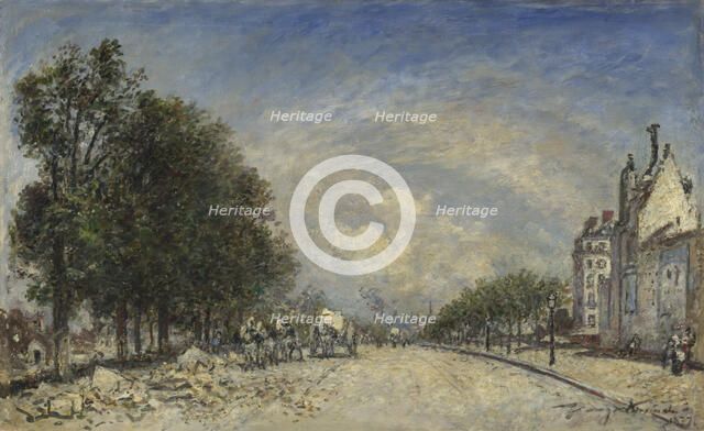 The Boulevard de Port-Royal, Paris, 1877. Artist: Jongkind, Johan Barthold (1819-1891)