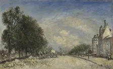 The Boulevard de Port-Royal, Paris, 1877. Artist: Jongkind, Johan Barthold (1819-1891)