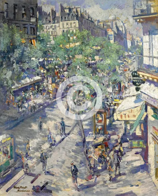 The Boulevard de Sébastopol in Paris, 1923. Artist: Korovin, Konstantin Alexeyevich (1861-1939)