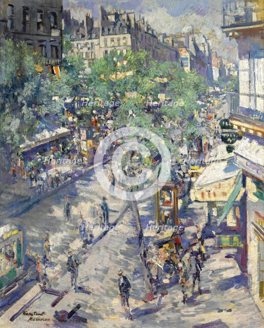 The Boulevard de Sébastopol in Paris, 1923. Artist: Korovin, Konstantin Alexeyevich (1861-1939)