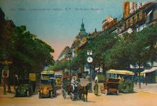 The Boulevard des Italiens, Paris, c1920