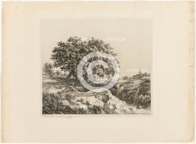 The Bouquet of Trees, or The Lindens (Souvenir of the Sarthe), 1861. Creator: Eugene Blery.