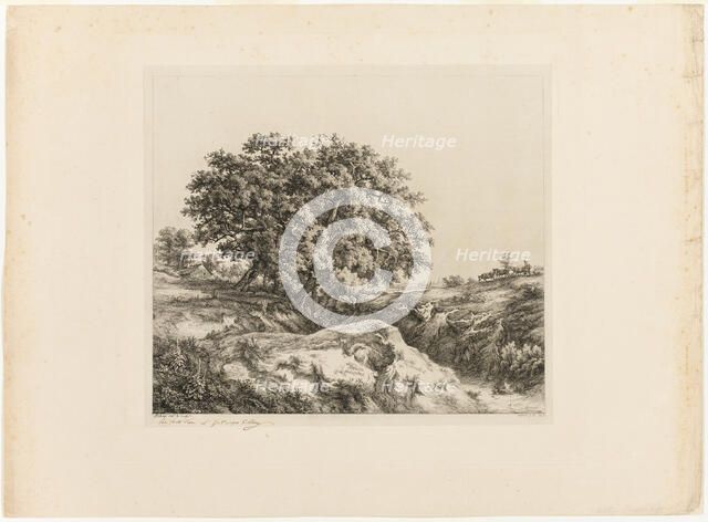 The Bouquet of Trees, or The Lindens (Souvenir of the Sarthe), 1861. Creator: Eugene Blery.