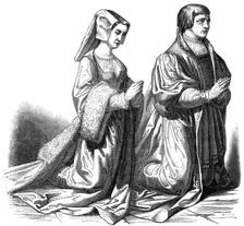 The bourgeoisie of Gand praying, 15th century (1846)
