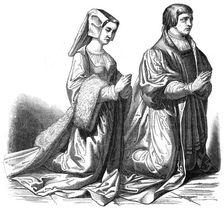 The bourgeoisie of Gand praying, 15th century (1846)