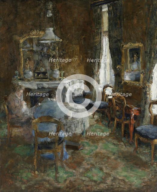 The Bourgeois Salon, 1881. Creator: James Ensor.