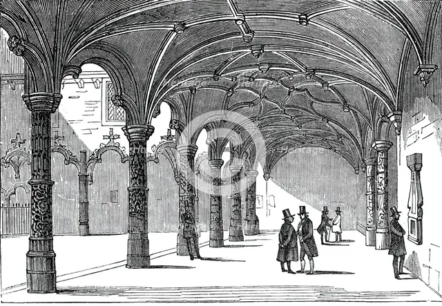 The Bourse at Antwerp, 1844. Creator: Unknown.