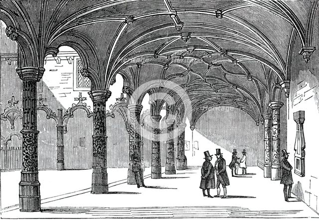 The Bourse at Antwerp, 1844. Creator: Unknown.