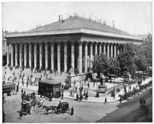 The Bourse, Paris, late 19th century.Artist: John L Stoddard