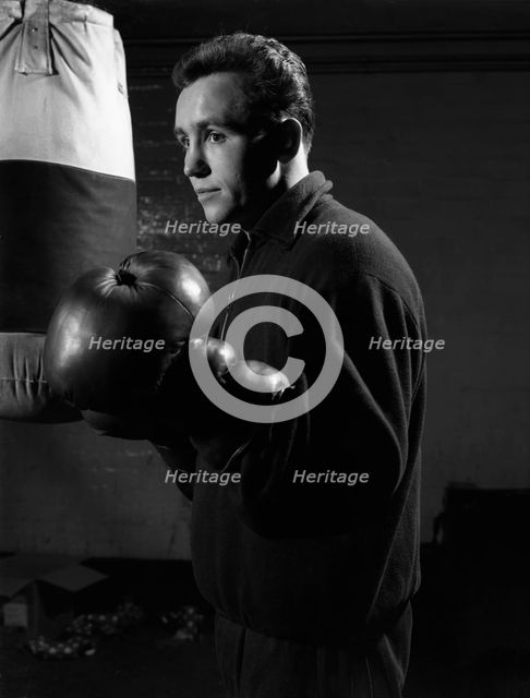 The boxer, a Sunderland miner, 1964.  Creator: Michael Walters.