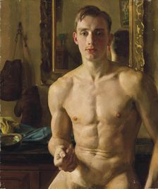 The Boxer. Portrait of Boris Snezhkovsky, 1933